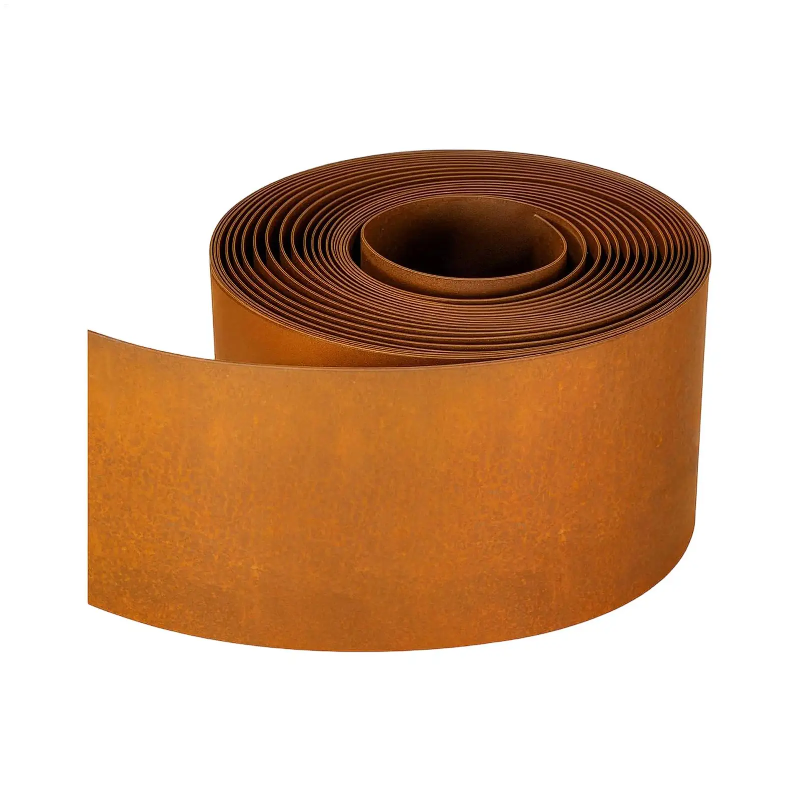 5m/ 10m Grass Stone Isolation Belt Pre-Aged Rusty Color Metal Garden Mowing Edging Landscape Edging Border For Patio Lawn Fence