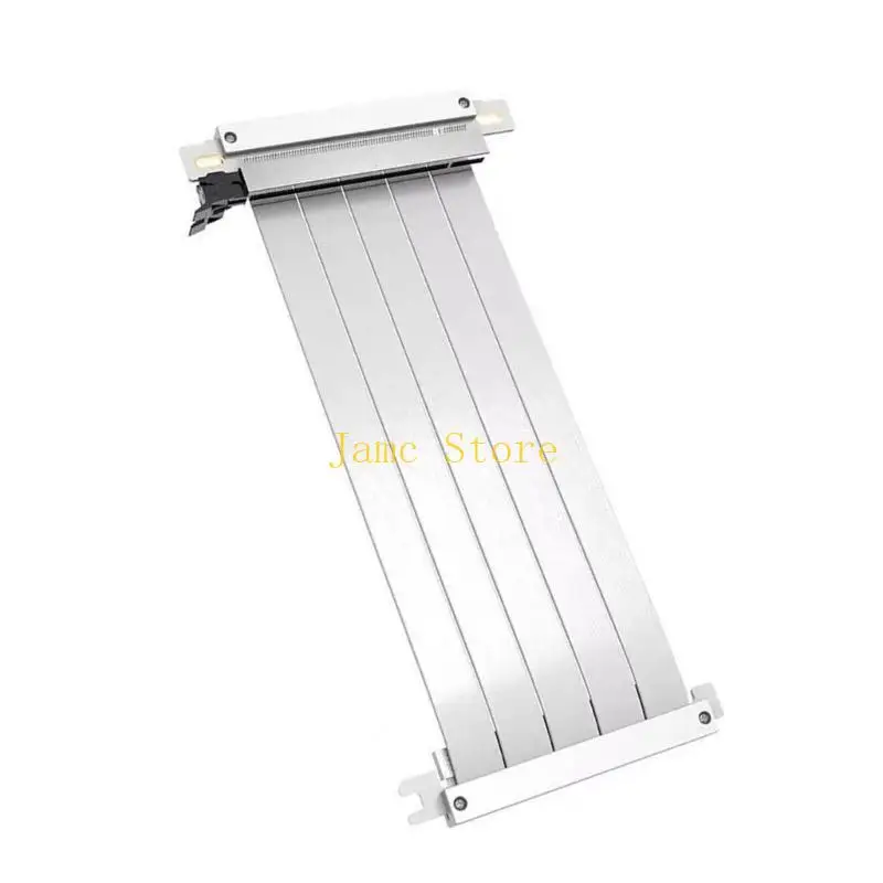 LX0B PCIe4.0 x16 20cm Fast Speed GPU Extension Cable 64GB/s Transfer Rate Improved Thermals Performances