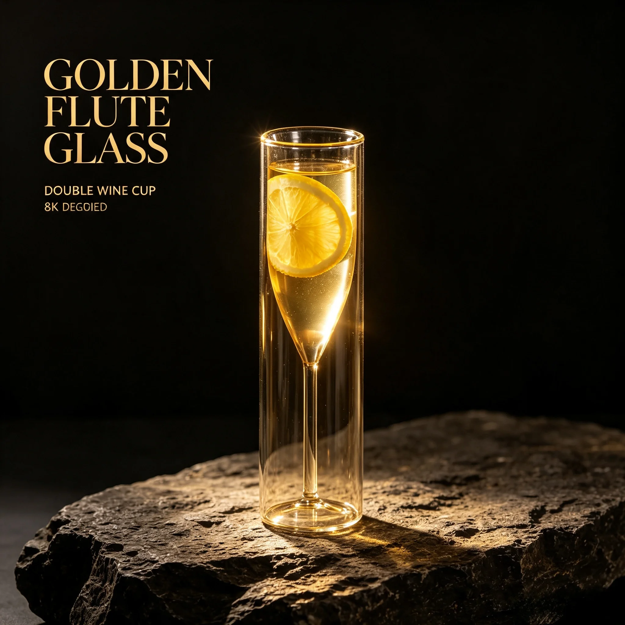 Double Wall Glass Champagne Flutes Goblet Whisky Bubble Wine Tulip Tail Wedding Party Glasses Cup Toasting Cups