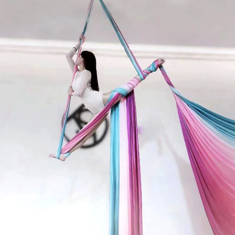 

10 Meters Aerial Silks Equipment Medium Stretch Aerial Silk Fabric for Acrobatic Dance Air Yoga Aerial Yoga Hammock
