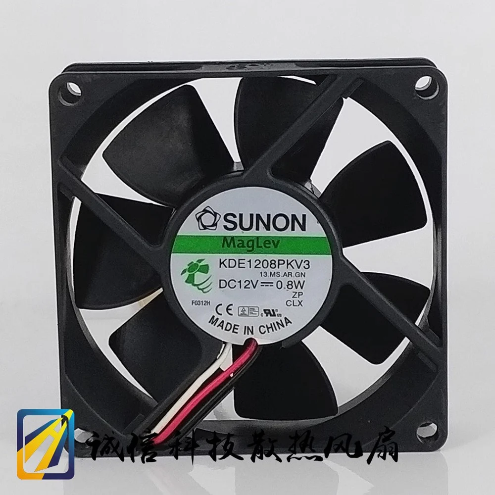 for SUNON KDE1208PKV3 13.MS.AF.GN 12V 0.8W 80mm 8020 fan 80*80*20MM cooling fan