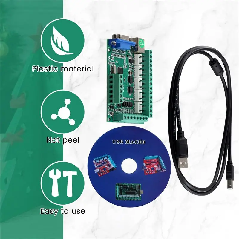 2X Mach3 V3.25 USB Driver Motion Controller 5 Axis CNC Board Z Tool Setter For CNC Router Cutting Engraving Milling-B61B