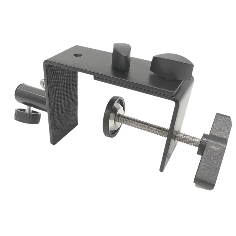 【Buy It-Now!】Heavy-Duty Desk Table Mount Clamp For Mic Microphone Arm Stand Holder Desk Lamp Bracket Clamp With 1/4 Adapter