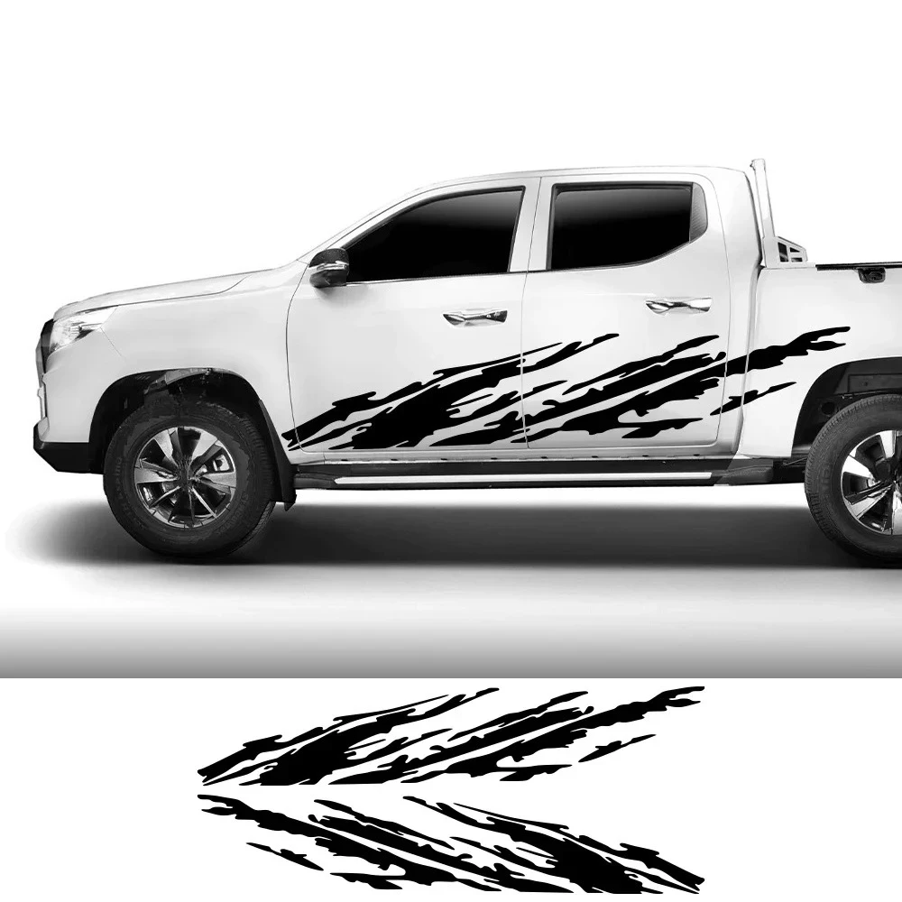 Pickup Splash Stickers For Dodge RAM Isuzu Dmax Toyota Hilux Maxus T60 GWM Cannon Poer Universal Decor Decal Auto Accessories