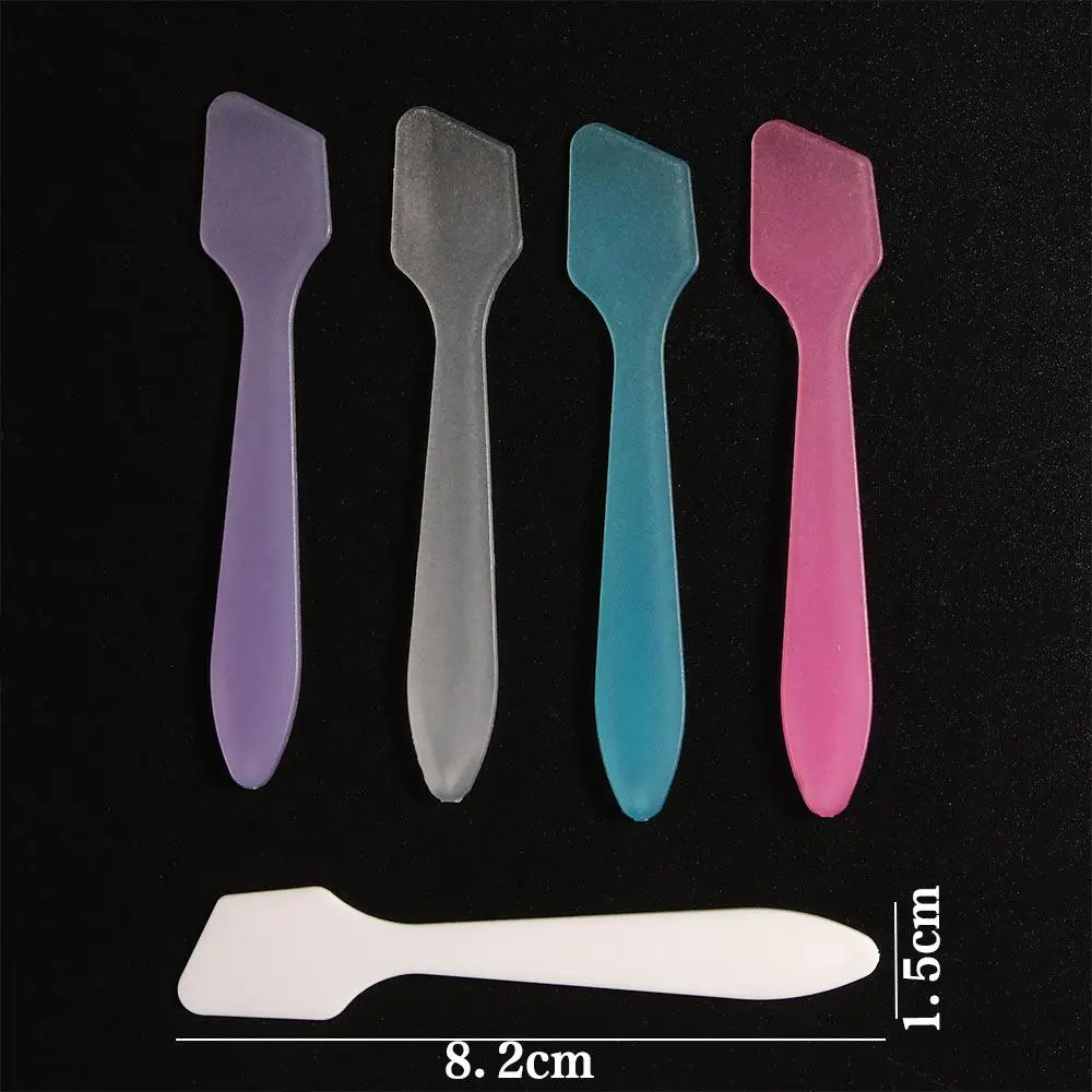 Espátulas de plástico duráveis, ferramentas de maquiagem, creme, máscara, lama, raspador de máscara, colher de mistura, vara de máscara, ferramentas cosméticas