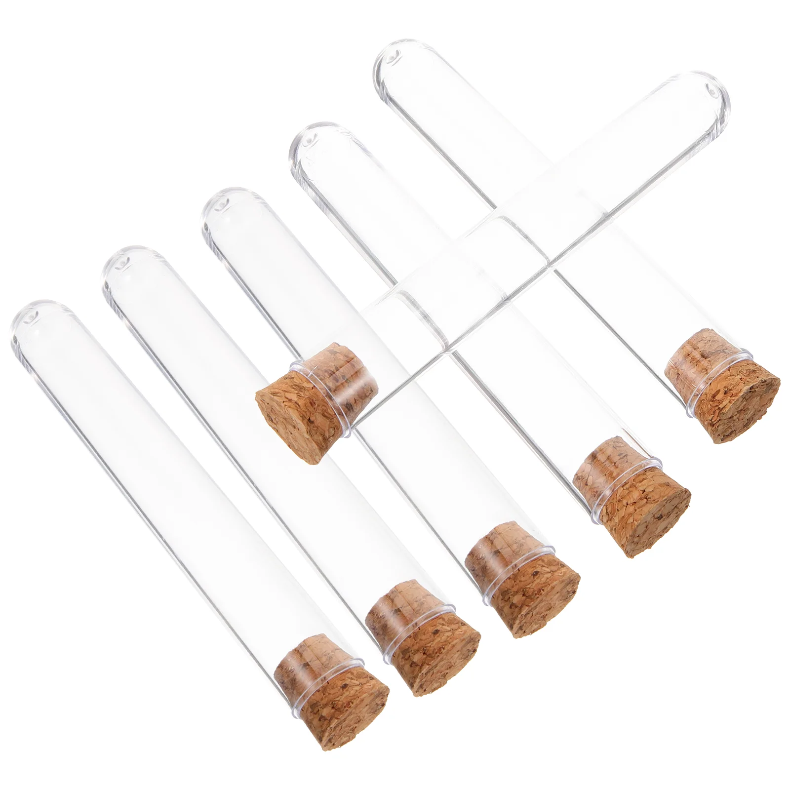 30PCS ล้างหลอดทดลอง Cork Stoppers ทดสอบพลาสติกขวดขวดสําหรับการทดลองทางวิทยาศาสตร์