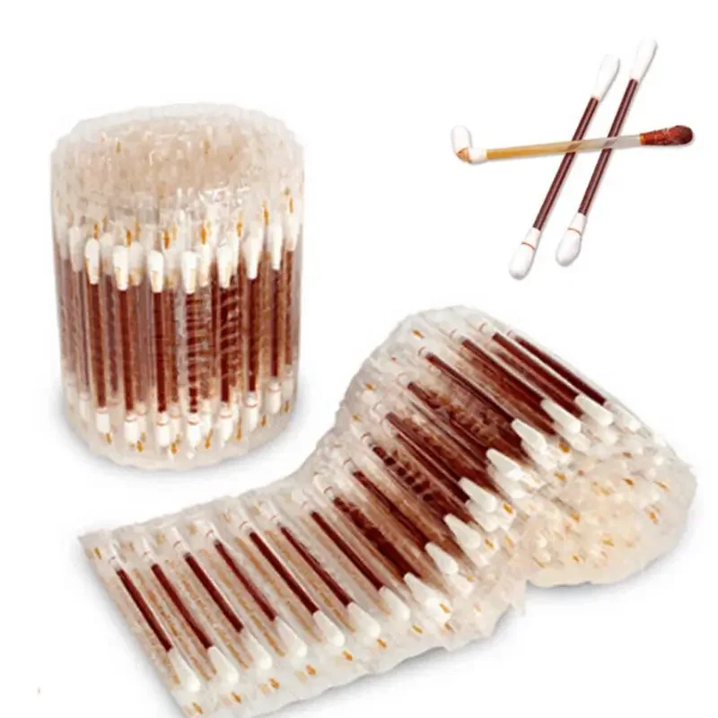 20pcs Individual Package Disposable Medical Iodine Cotton Stick Swab Home Disinfection Emergency Wound Dressing