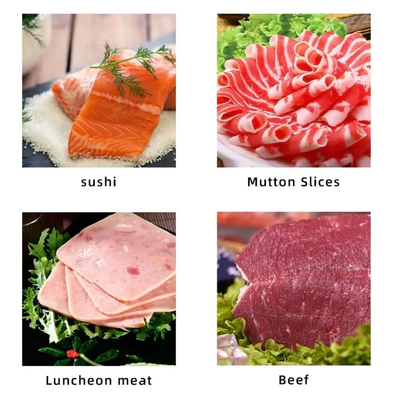 Desktop Stainless Steel Automatic Meat Slicer Meat Cutter Food Slicer For Beef Pork Mutton