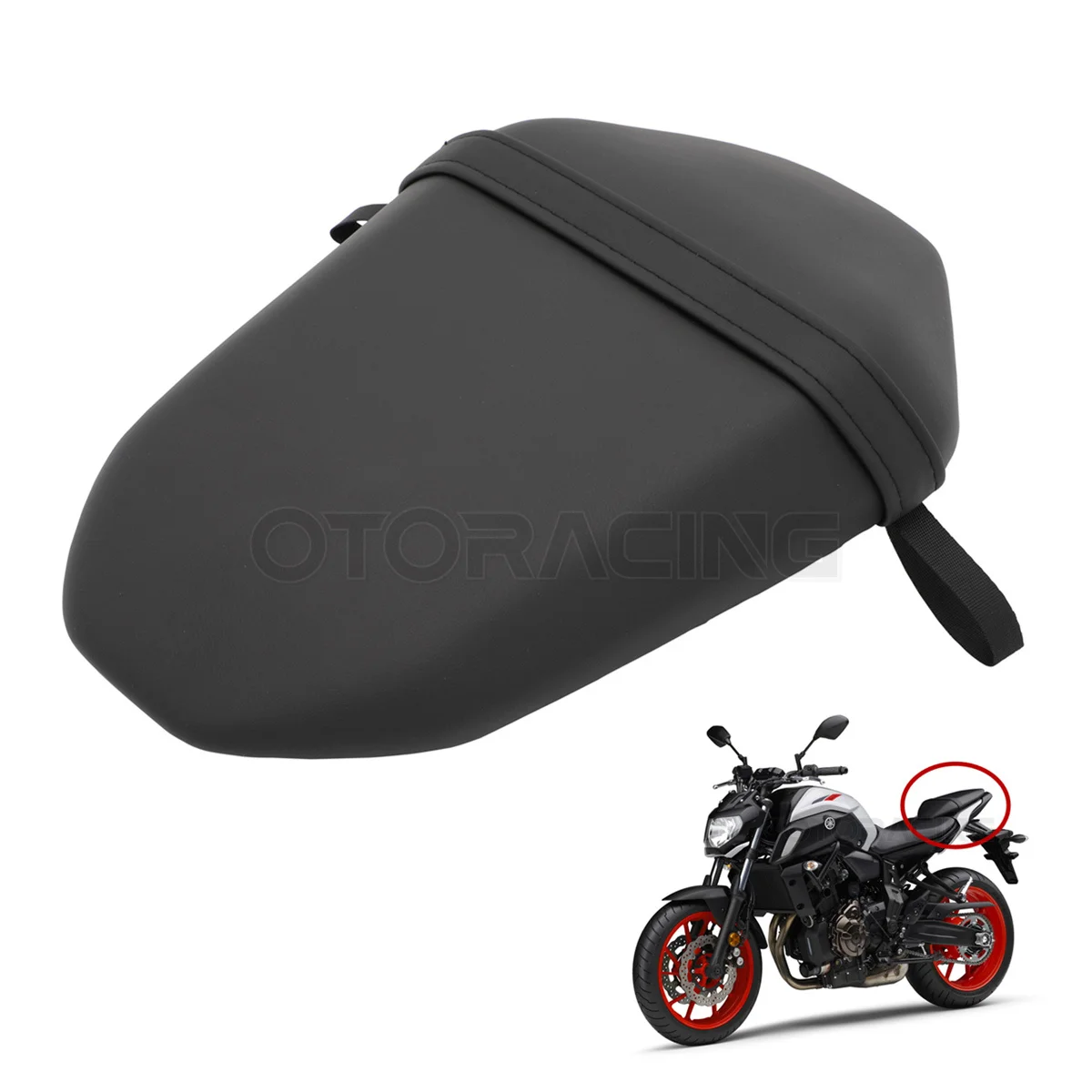 

Motorcycle Rear Passenger Pillion Seat Cushion For Yamaha MT07 MT-07 2018 2019 2020 2021