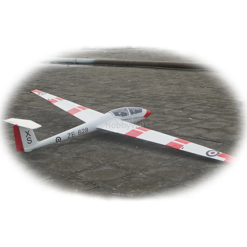 FlyFly Hobby RC Airplane ASK-21 KLW Slope Glider 2600mm ARF Fiberglass RC Model Sailplane