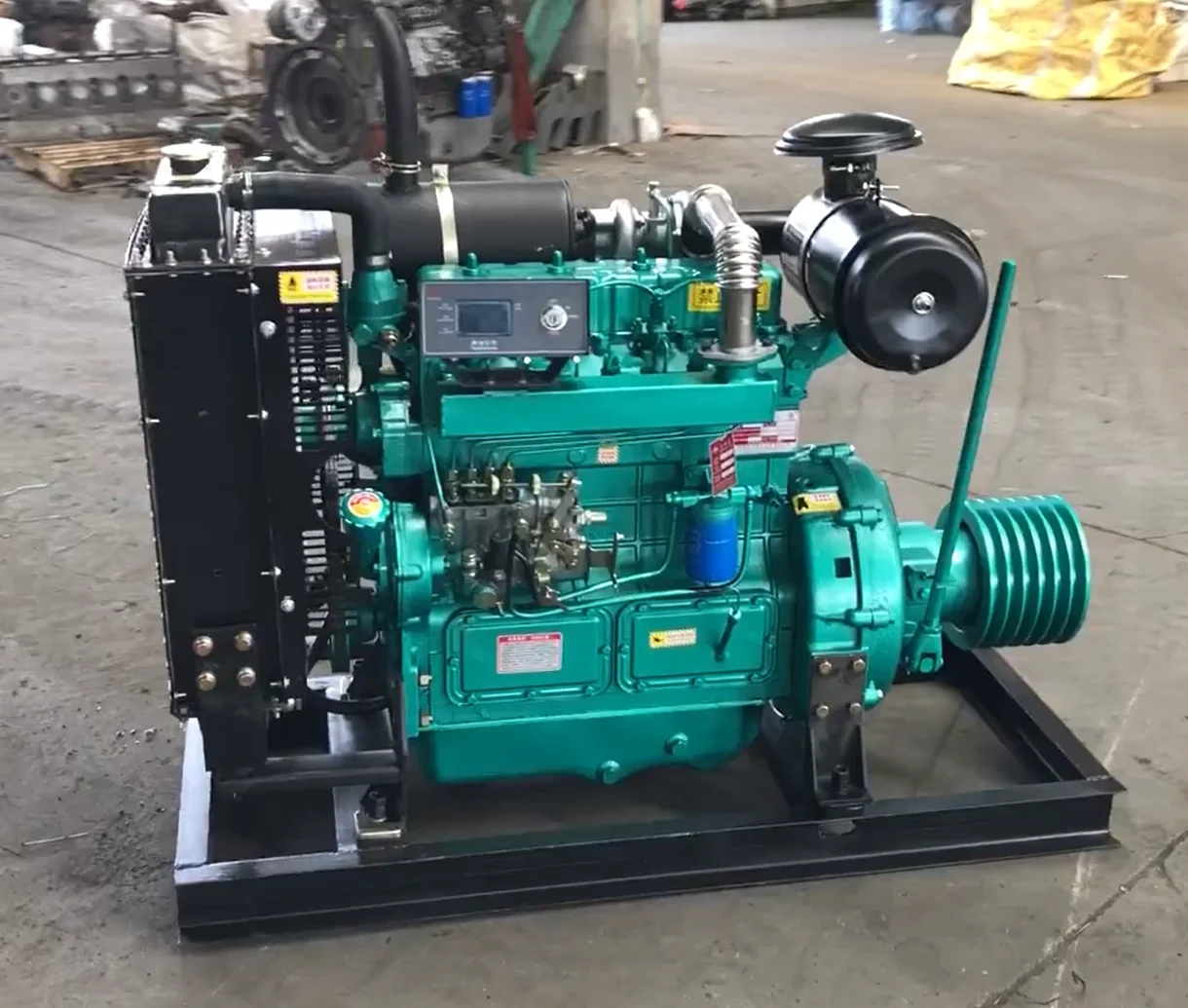 

High quality diesel engine ZH4105ZP 56kw 76Hp 1500rmp water cooled engine diesel with clutch as fixed power