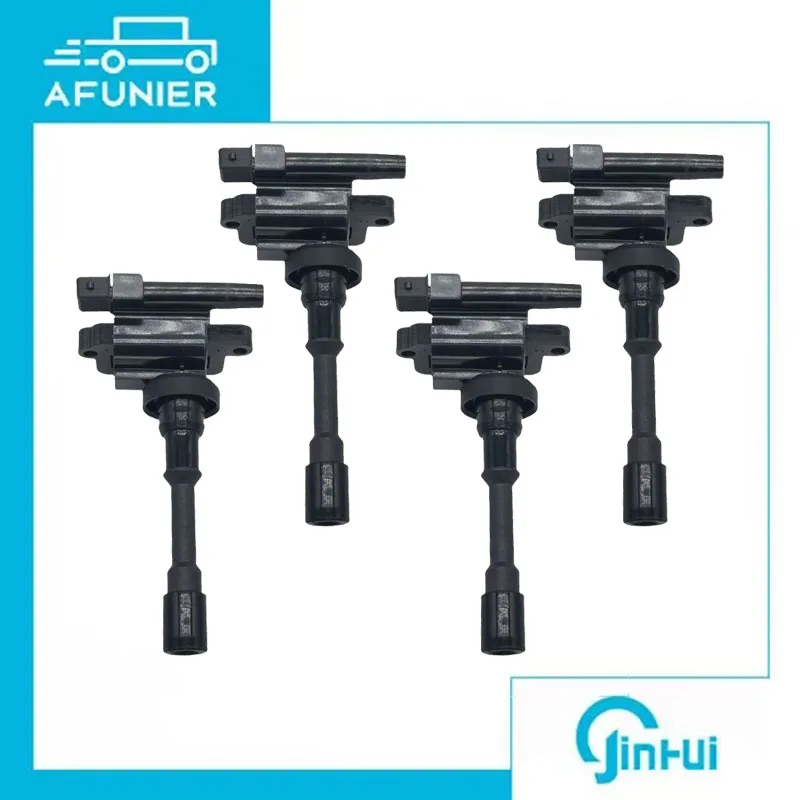 Bobine d'allumage pour ZhongHua Brilliance Junjie Byd F3 1.5,1.6L F3R Soueast LingLi 1.6 TT04 OE No., 4 pièces :SW607103S5,476Q4D3705800
