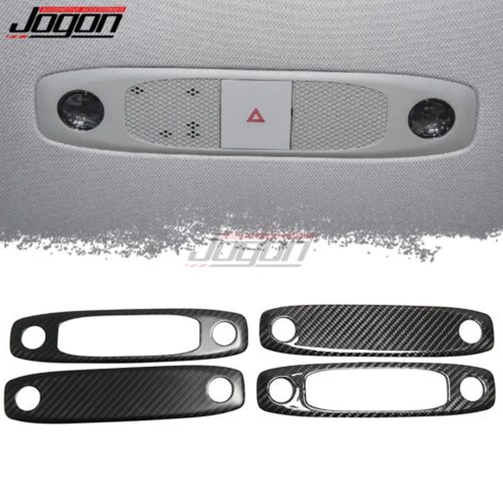 

For Tesla Model 3 Model Y 2017- 2020 2021 2022 Car Front Rear Reading Light Decoration Cover Frame Dry Carbon Fiber Accessories