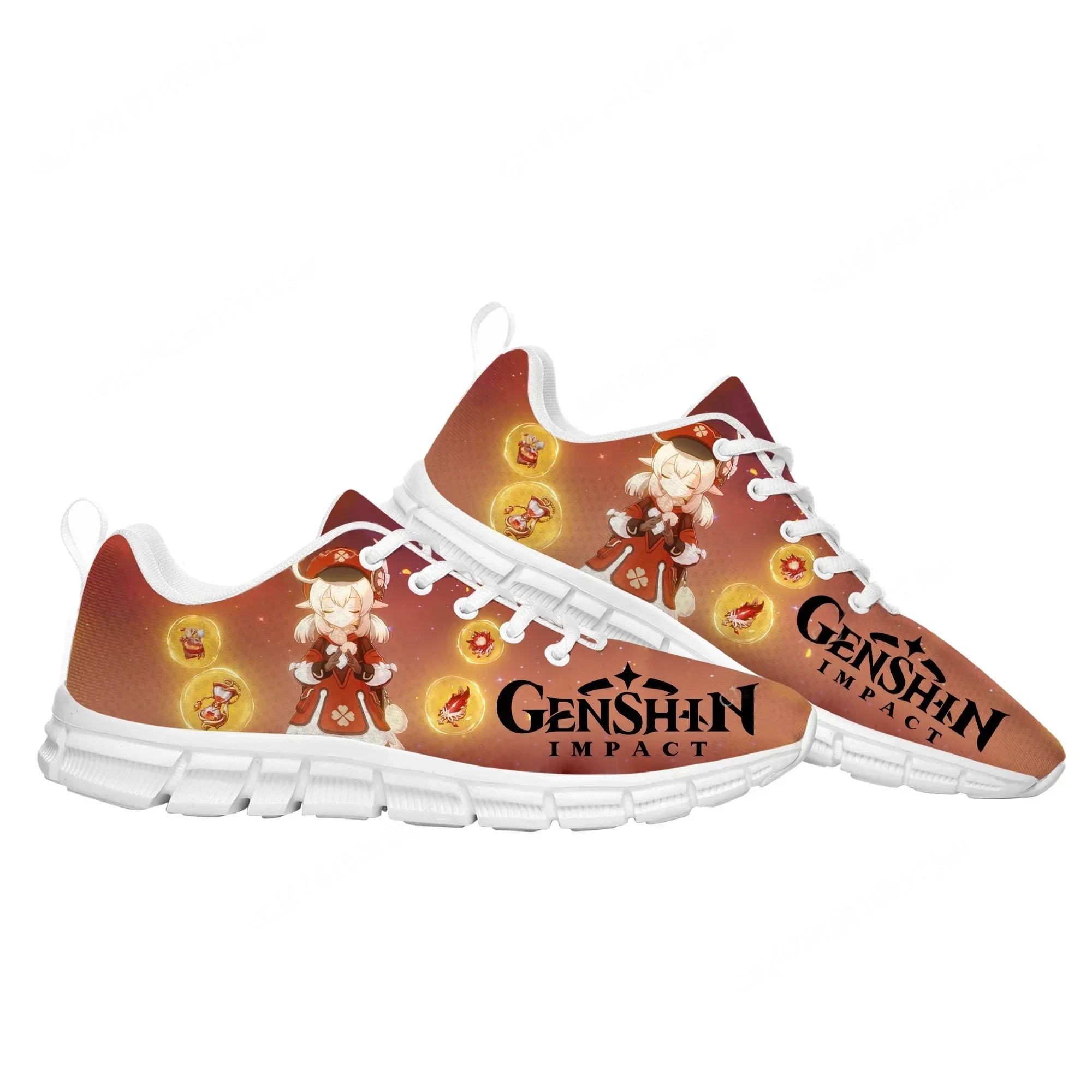 Anime Cartoon Game Genshin Impact Sports Shoes Mens Womens  Sneaker Tailor Made Couple Built Shoes