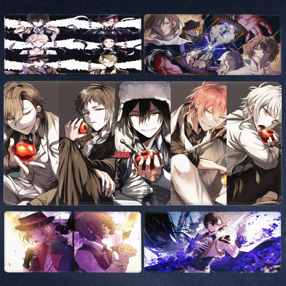 

Anime Bungou Stray Dogs Mousepad Large Gaming Mouse Pad LockEdge Thickened Computer Keyboard Table Desk Mat