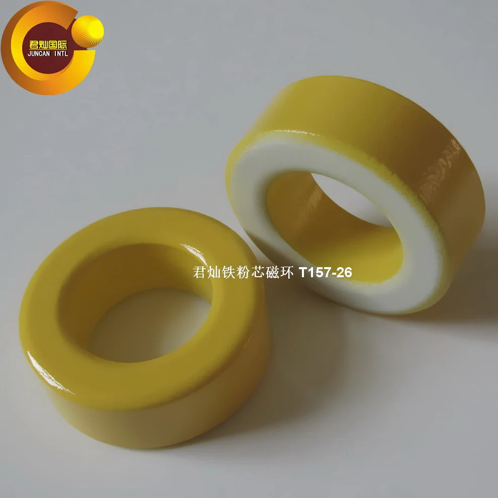 T157-26 Magnetic Ring Iron Powder Core Yellow and White Ring