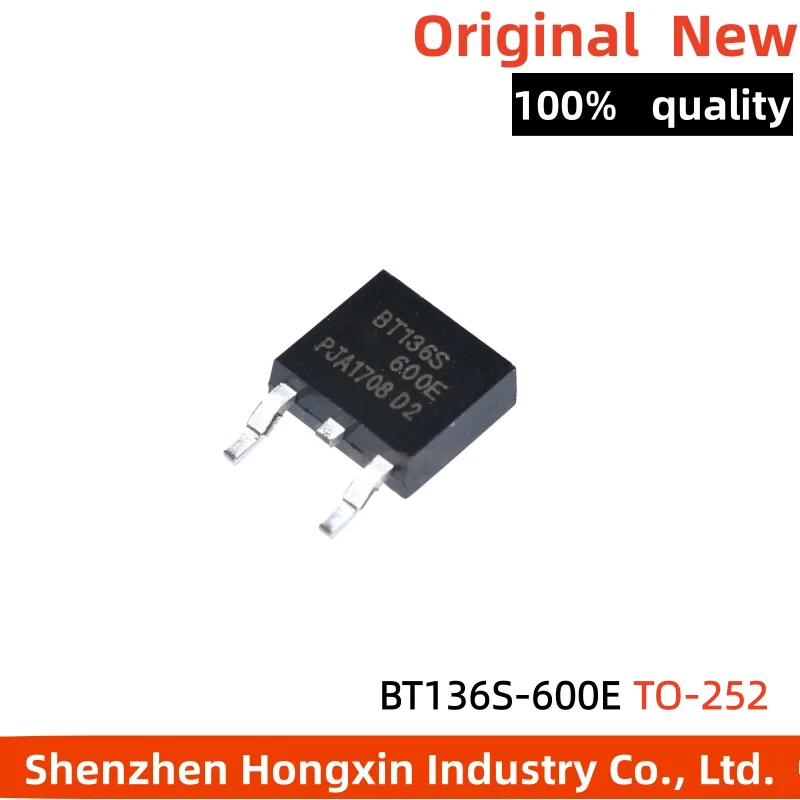

10 pieces of BT136S-600E BT136-600E BT136 patch TO-252 bidirectional thyristor