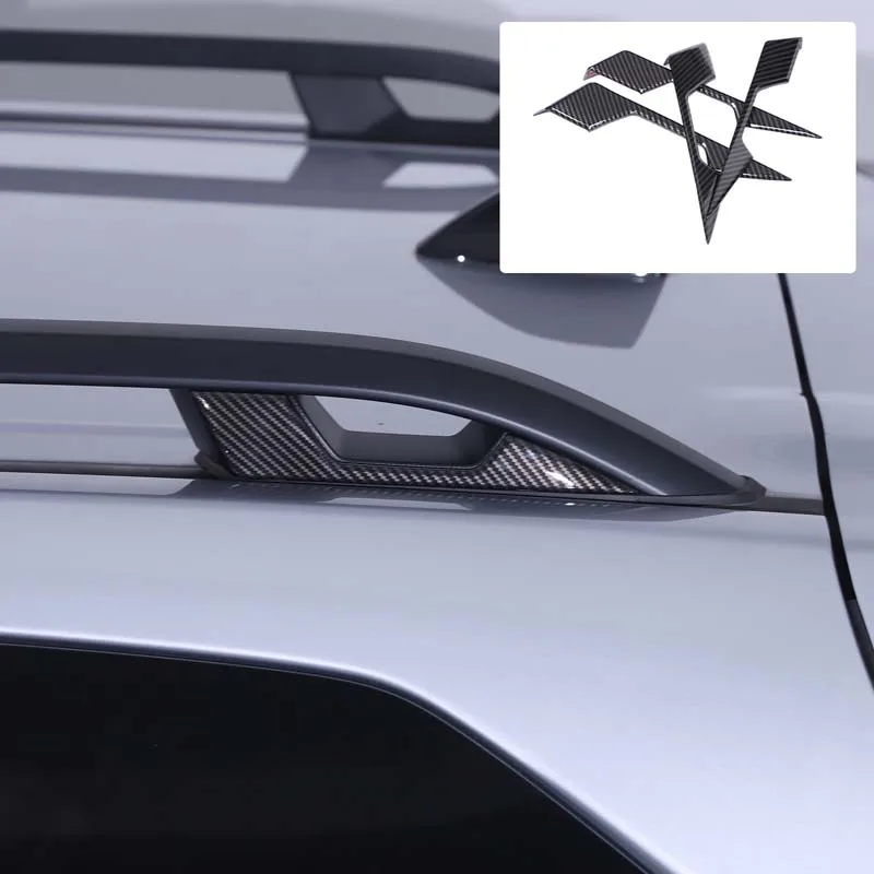 

ABS Carbon Fiber For Subaru Forester 2019-2024 Car Luggage Rack Decorative Cover Sticker Car Exterior Protection Accessories