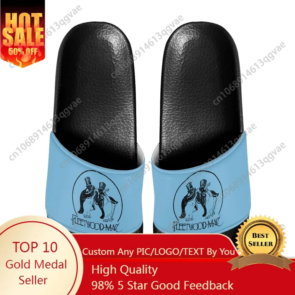 Fleetwood Mac Blues Rock Band Slippers Home Water Shoes Men Women Teenagers Beach Pool Sandals Custom Summer Slipper