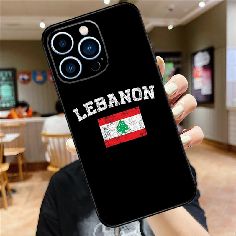 Lebanese Lebanon Flag Phone Case For iPhone 16 15 Pro Max 14 11 13 12 Mini 7 8 Plus X XR XS Max Cover