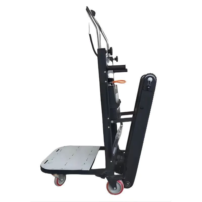 Shopping and Goods Transport Platform Structure Storage Electric Foldable Steel Trolley Cart Stair Climbing Tire for