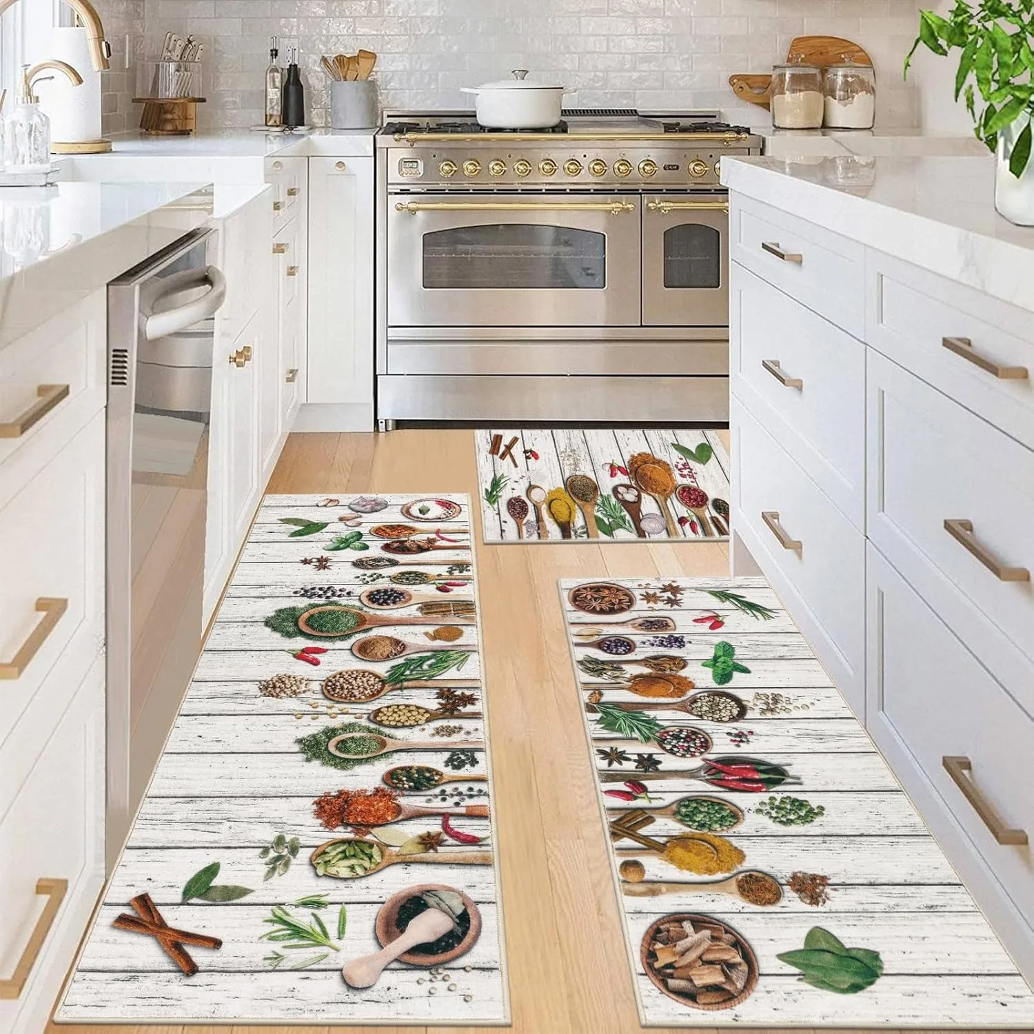 

Кухонный ковер Нескользящий напольный коврик Износостойкие коврики для ног Рождественский подарок Американский ретро коврик для украшения дома Alfombra De Cocina