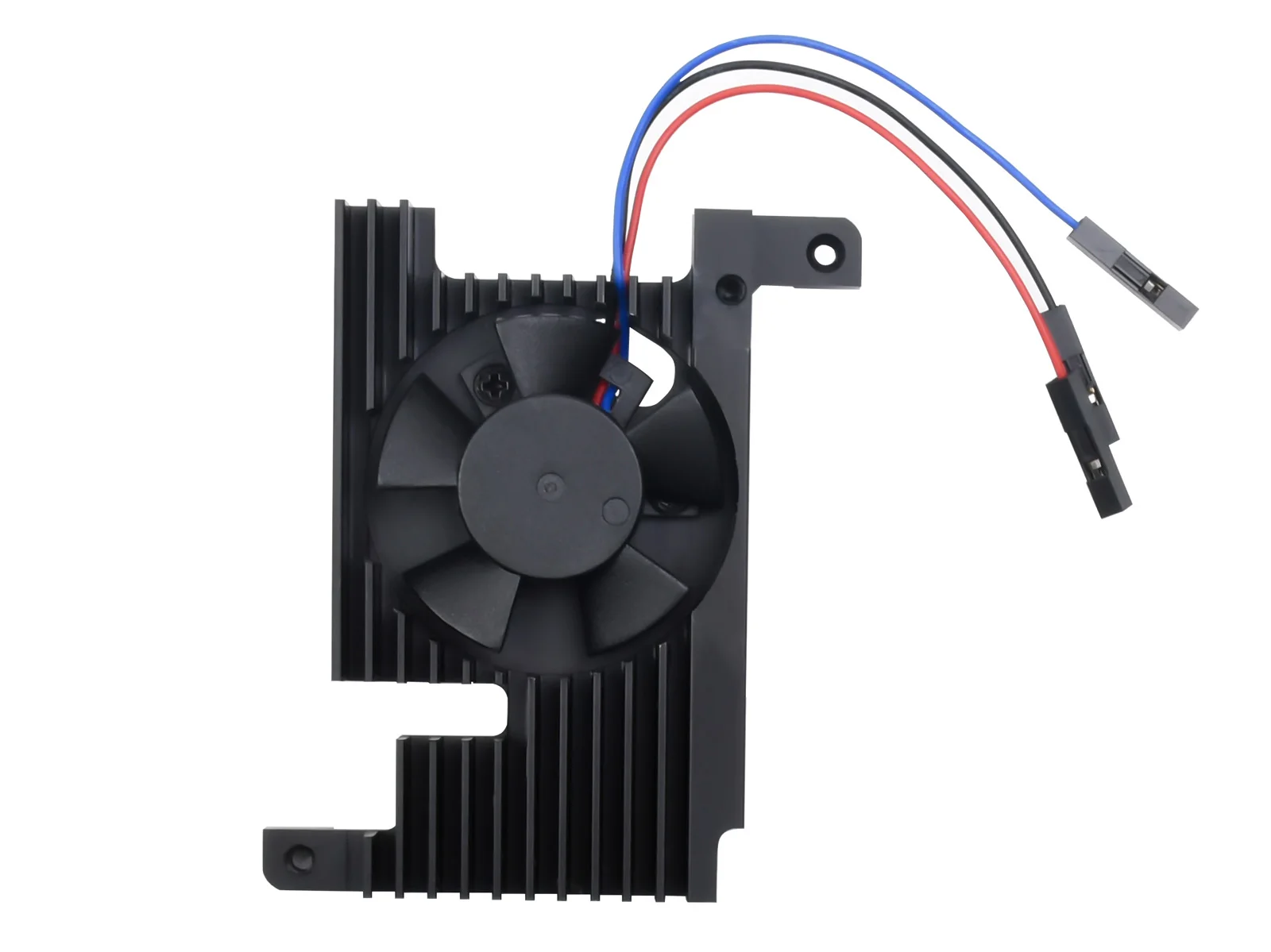 Waveshare Low Noise Dedicated All-In-One Aluminum Alloy Cooling Fan For Raspberry Pi 4B, PWM Speed Adjustment, Better Cooling