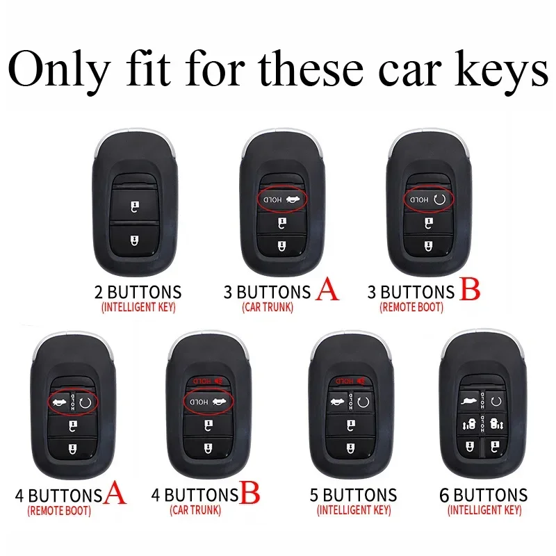 Car Remote Key Case Cover for Honda CRV CR-V Fit Civic Accord HR-V HRV City Odyssey XR-V Keyless Protector Shell Accessories