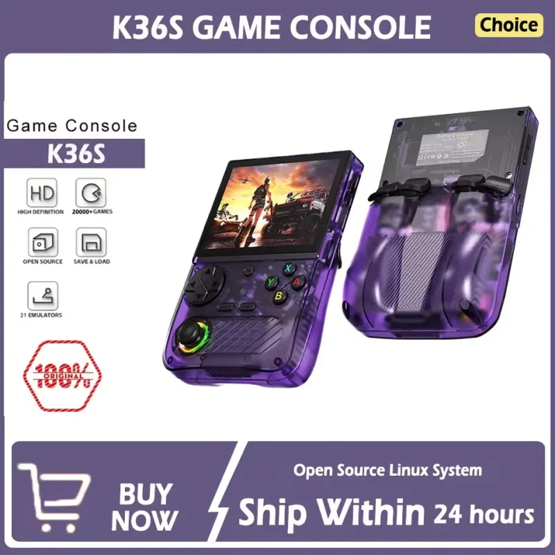 Consola Portátil K36S: La Mejor Opción Basado en Linux para Juegos Retro y Entretenimiento en Movilidad