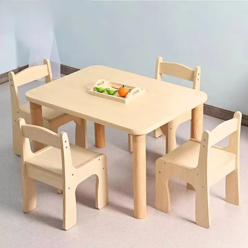 *Montessori Modern Kids School Wood Furniture Sets Educational Sensory Activity Play Table Sand Water Table