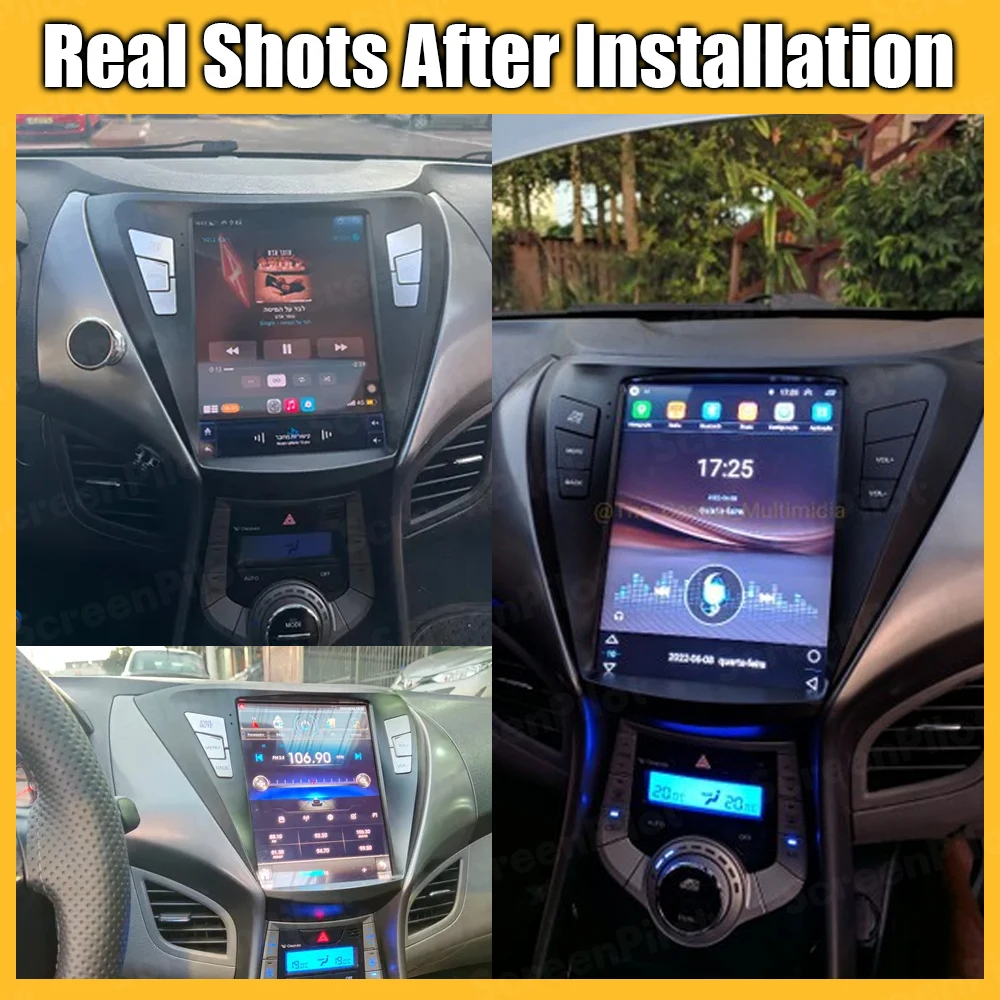 For Hyundai Elantra 2011 2012 2013 2014 - 2016 Multimedia Android 16 Video Player GPS Navigation Bluetooth Touch Screen RSD