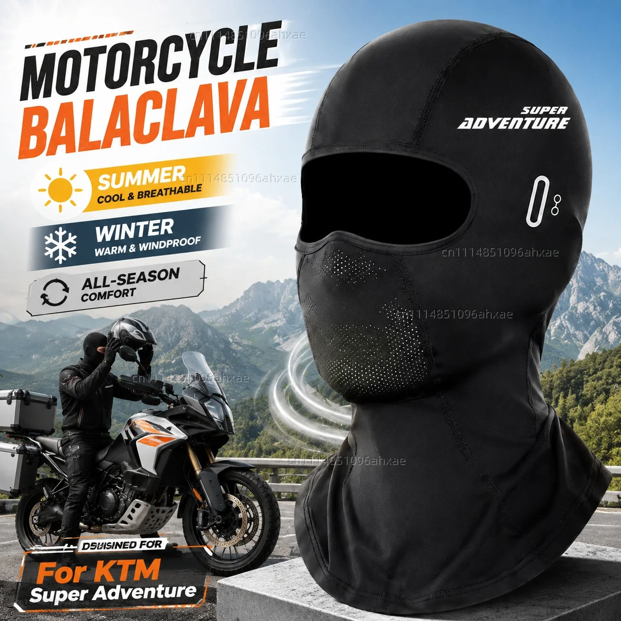 For KTM RC Duke 390 200 790 890 690 250 125 990 300 Motorcycle Balaclava Summer Glasses Face Breathable Hole Winter Warm