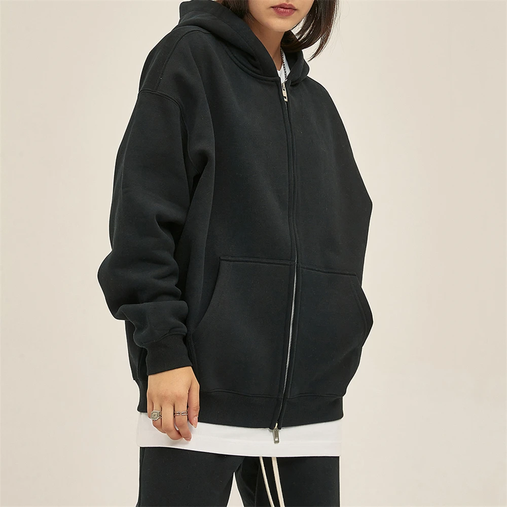 

2024 New Style Men's Sports Zipped Hoodies Fashion Oversized Women and Men Clothing Workout Fitness Sportwear Zipped Hoodies