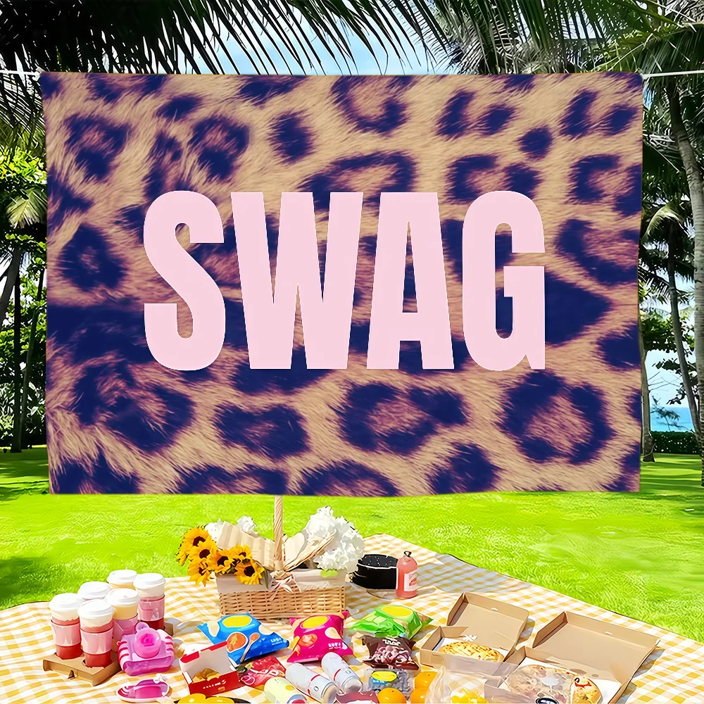 SWAG Print Flag Tapestries Halloween For Classroom Dormitory Camping Picnic Party Cheering Home Indoor Outdoor Decor