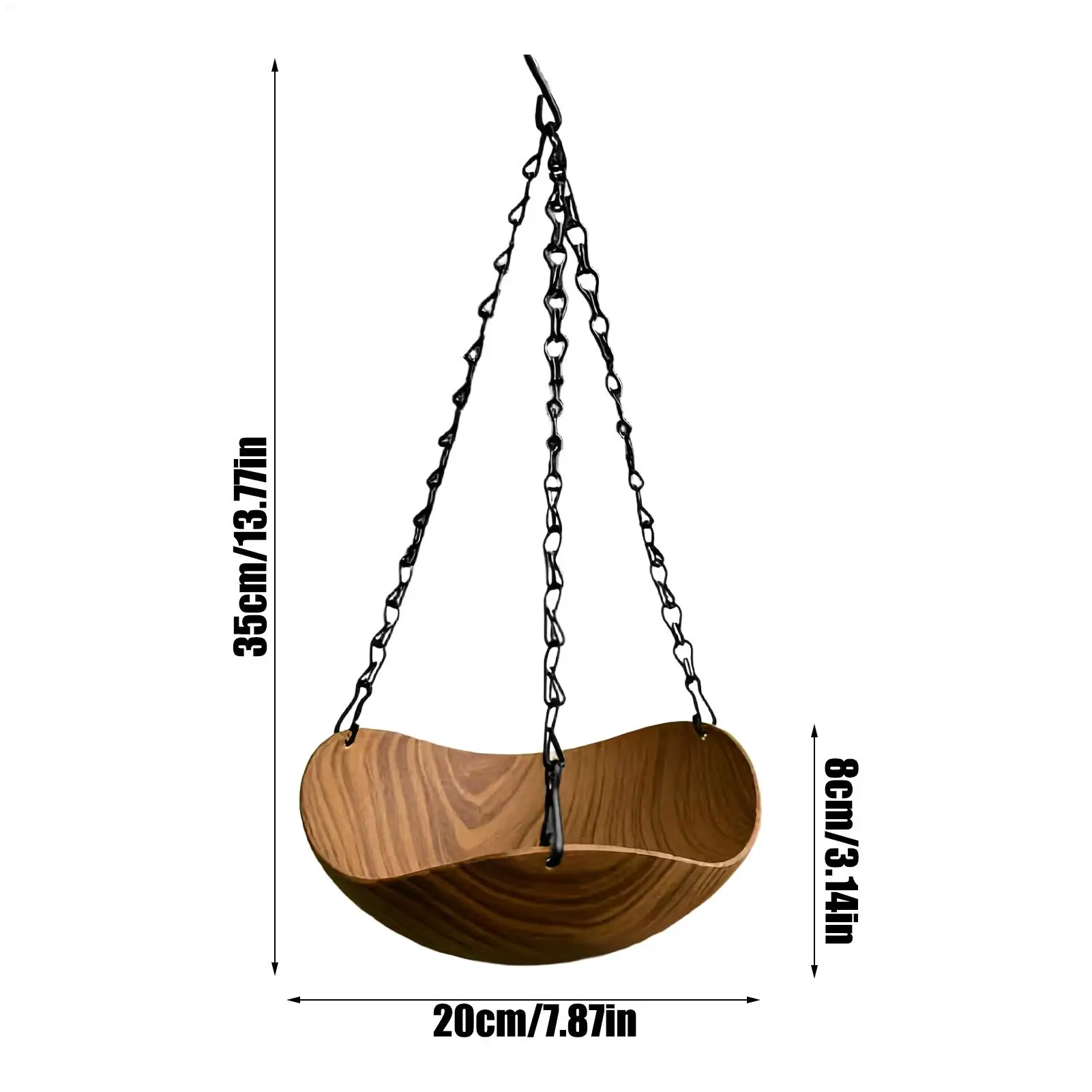 Garden Bird Bath Vintage Decorative BirdBath Water Bowl Bird Water Feeder Tray Wooden Bird Bath Feeder Water Bowl Bird Feeders view 6