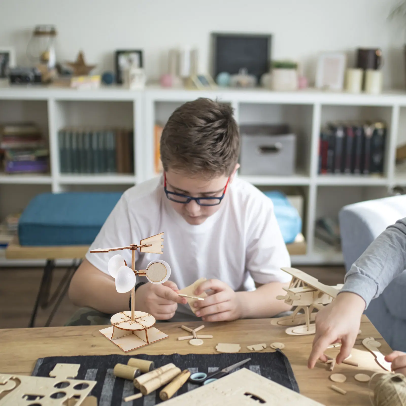 

Wind Vane Assembly Plaything Educational Science Kit for Hands on Experiment Projects Wind Vane DIY Plaything Kit