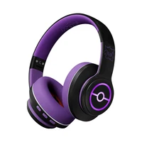 CHENFENG Auriculares inalámbricos RGB con cancelación de ruido Auriculares estéreo HiFi Bluetooth 5.4 para juegos de música Deportes - Regalo para niñas y niños