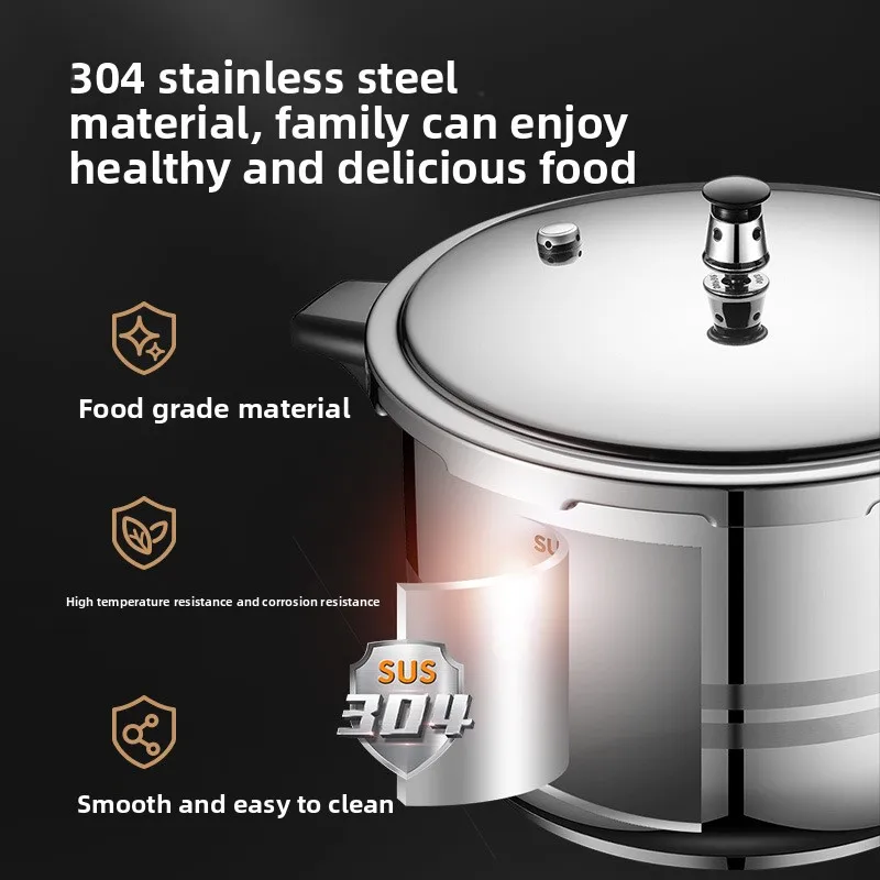 Supor Stainless Steel High Pressure Cooker Thickened Body Safety Protection Large Capacity Pressure Cooker Pressure Cooker