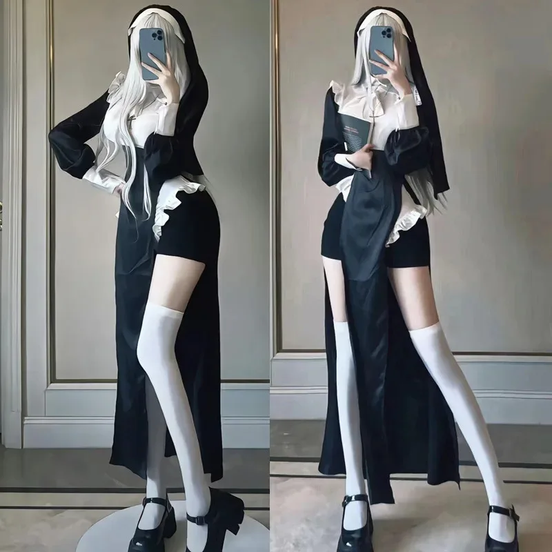 2025 yiyi Anime Suore Sexy Cosplay Uniforme PreCure Costumi Neri per Le Donne Adulte Sorella Atto Cross Dressing Halloween
