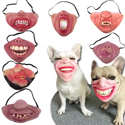 Pig Nose Latex Half Face Mask Halloween Funny Headcover Masks Funny Horror Live Room Props Huge Lips Headgear Pet Adult Costumes