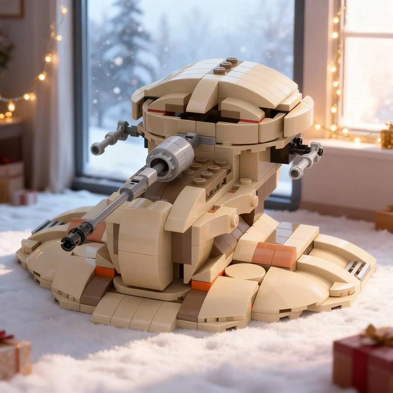 

300pcs MOC Star Battle AAT Alternate Build Mos Espa Pod Race Model Building Blocks Architecture Christmas Gift Toys Idea