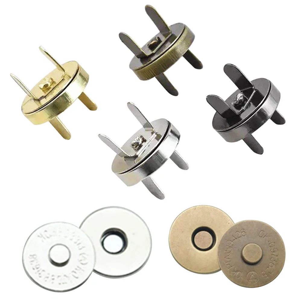 Botones magnéticos finos de 14mm y 18mm, hebilla magnética de adsorción automática, botones de Metal, botones a presión para billetera, accesorios para bolsos, 1 ud.