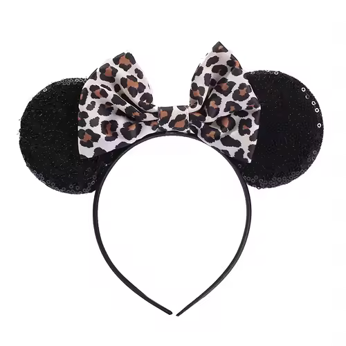 Mouse Headband Cartoon Ears Sequin Bows Hairband Party Cosplay Hair Accessories Children Adults Toys Gift - Image 13