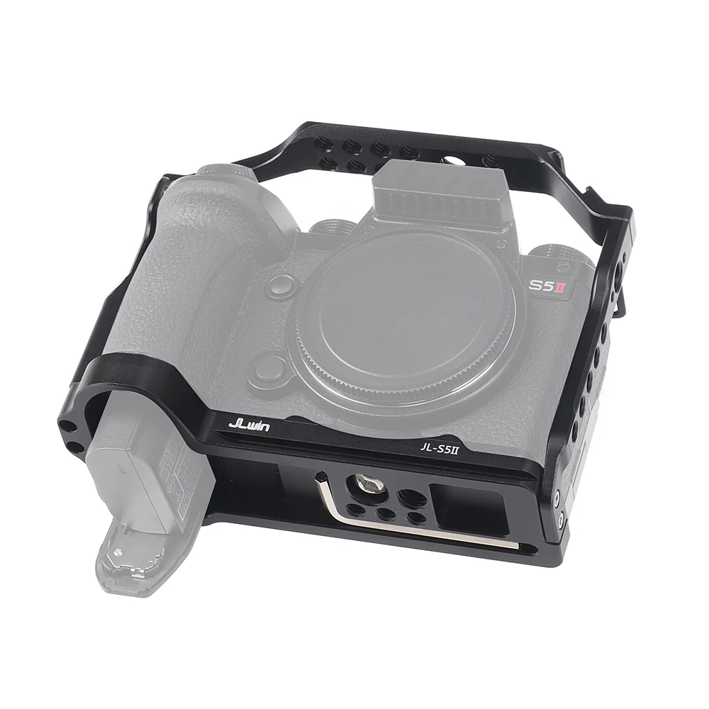 Camera Cage for Panasonic LUMIX S5II S52 S5IIX G9II Extension Frame Stabilizer Photography Accessorie Compatible with Microphone