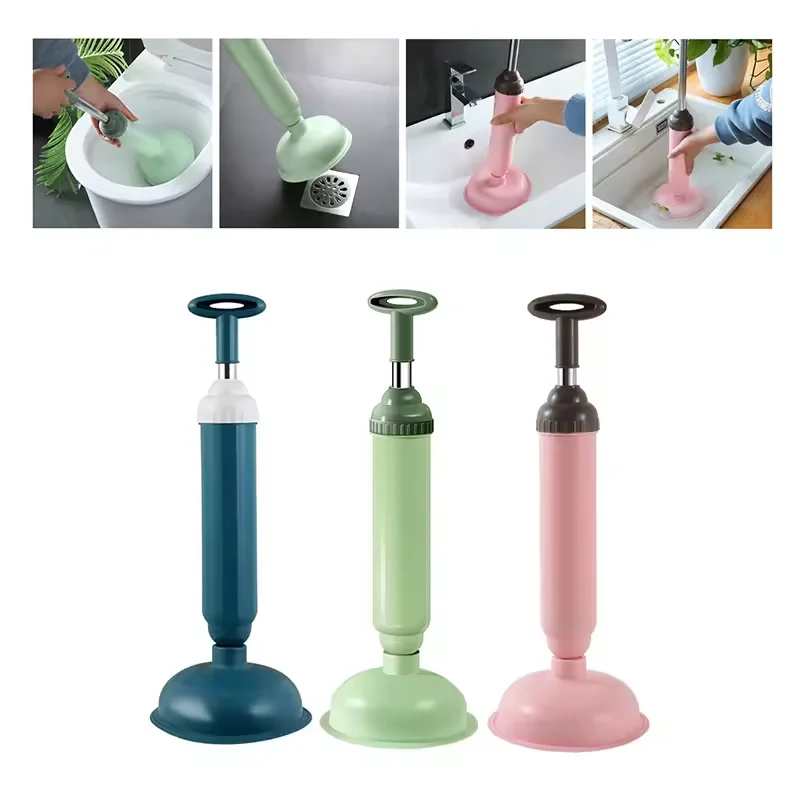 Silicone Toilet Plunger High Pressure Pump Anti Clogging Drain Cleaners Pipe Dredge Device Bathroom Kitchen Sink Clean Supplies