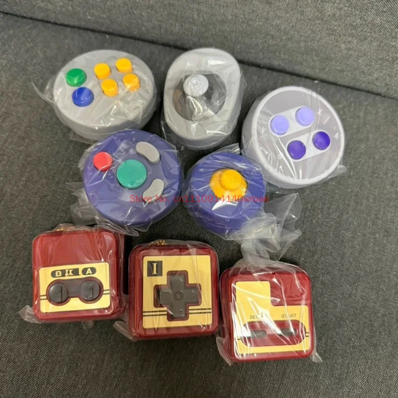 In Stock Bandai Japan Gashapon Sfc Ngc N64 Game Controller Keychain Pendant Capsule Anime Peripheral Decorations Holiday Gifts