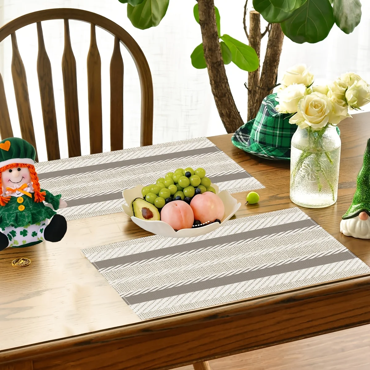 4pcs Linen St. The Four Seasons Placemats, 12