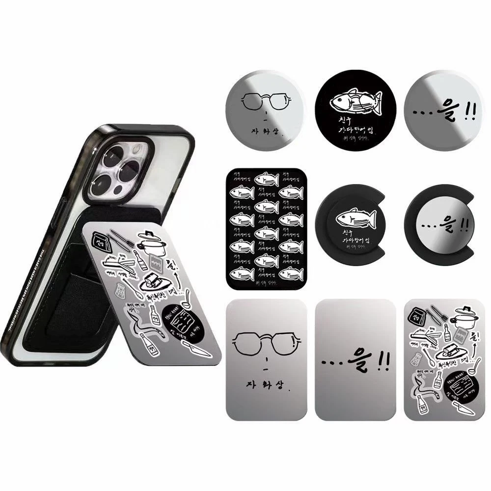 

Korean Chef Magnetic Grip Card Holder Phone Stand for IPhone Holder Mount Support for Galaxy Phone Accessories