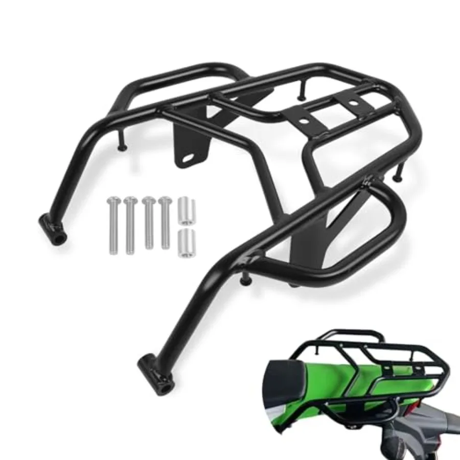 Portapacchi posteriore per moto KLX230 20192025 Staffa per mensola per bagagli per moto in acciaio resistente con impugnatura integrata