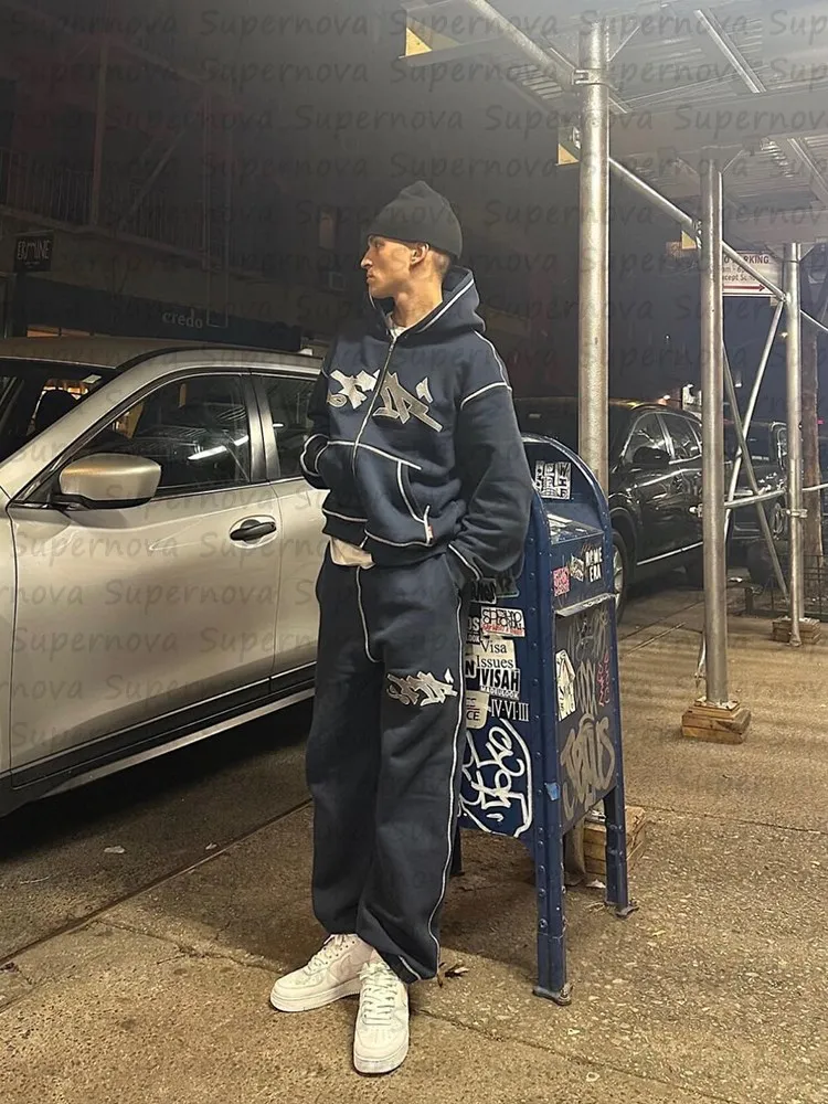 メンズ特大ジップアップパーカー、y2k服、美的なトレーナー、パーカーとトレーナー、2000sのスウェットシャツ、ファッション、新しい